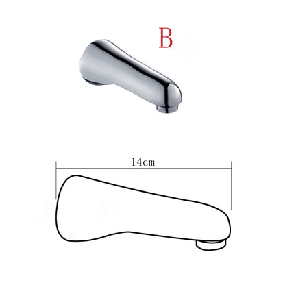 Becola Wall Mounted Faucet Spout Square Round Brass