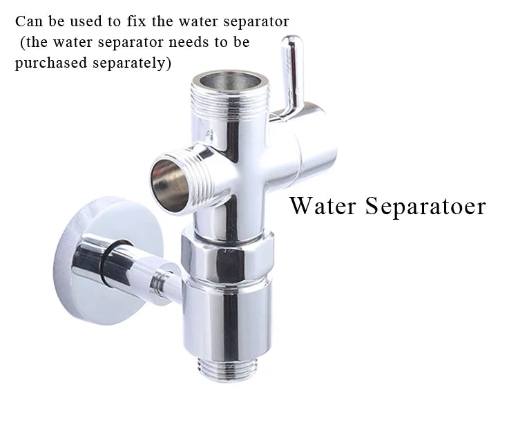 1/2 Brass Valve Bathroom Shower Faucet Water Splitter