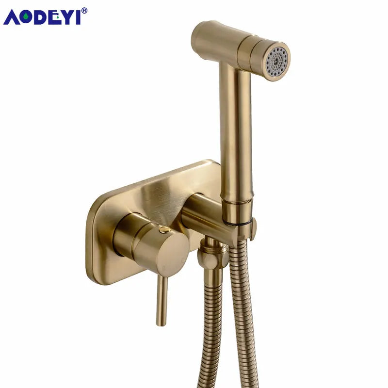 Brass Toilet Bidet Spray Handheld Cleaning Diaper Cold
