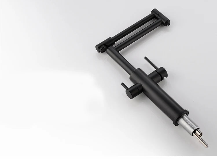 Water Purifier Faucet Black/Nickel Cold Universal Pull Straight