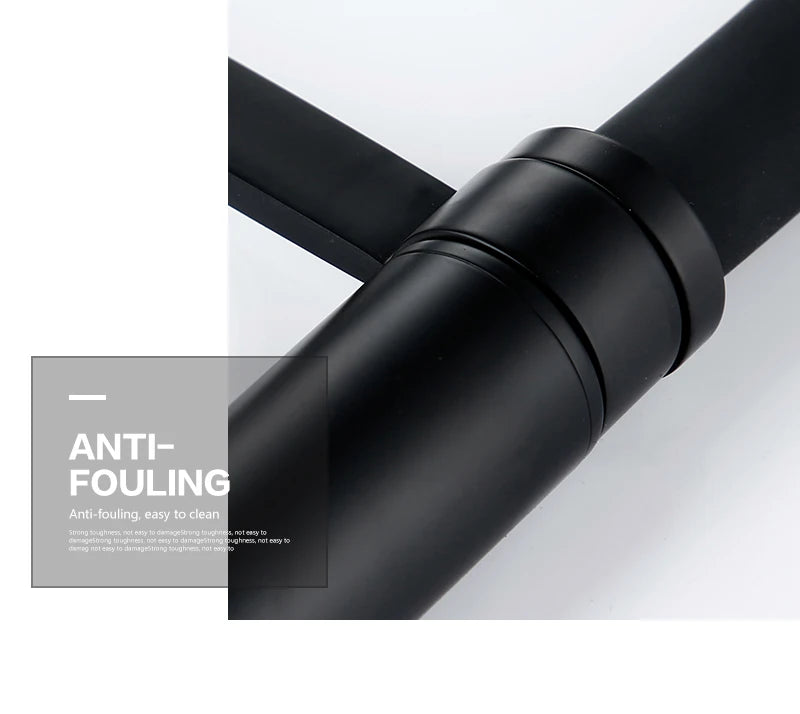 Smesiteli Faucets Round Matte Black Brass Handle Hole