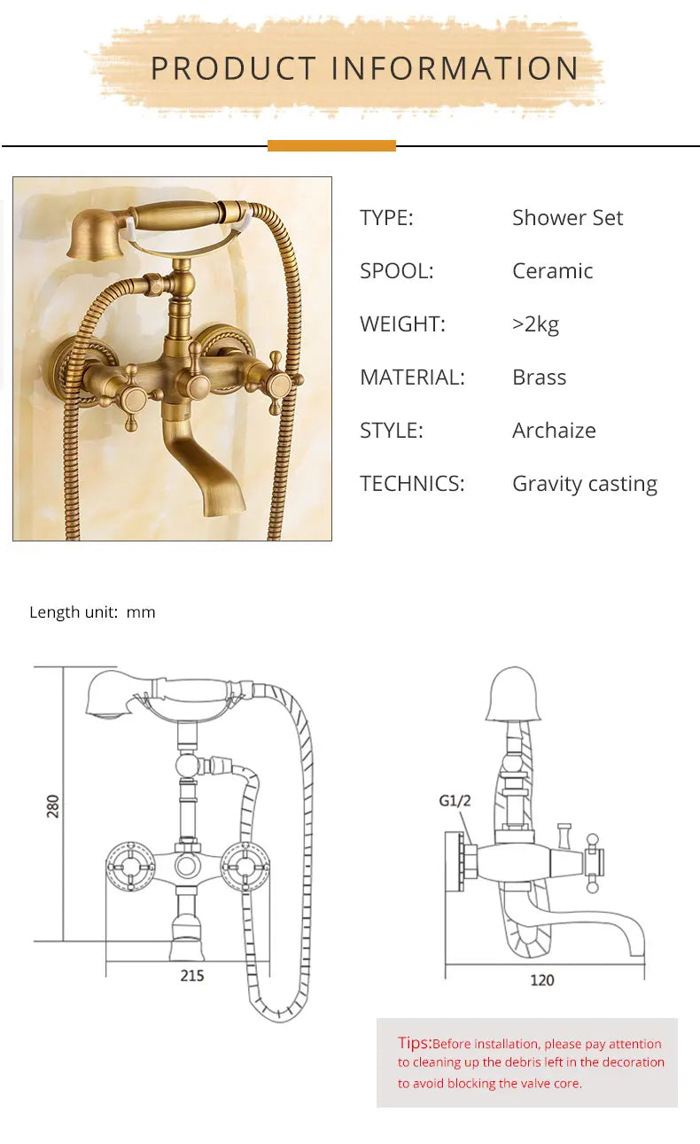 Zgrk Bathtub Faucets Brass Bathroom Faucet Mixer Tap