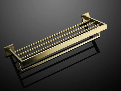 Gold Brushed Bathroom Hardware Towel Bar Rail Toilet