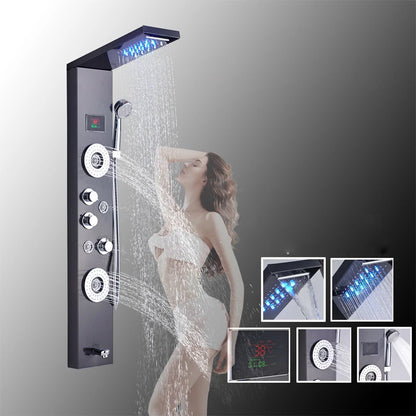 Led Light Bathroom Shower Faucet Led Rainfall Shower