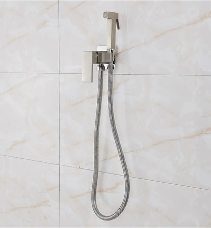 Black/Chrome Toilet Shower Mixer Faucet Cold Water Mixer
