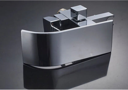 Shbshaimy Chrome Floor Bathroom Bathtub Faucet Handshower Two