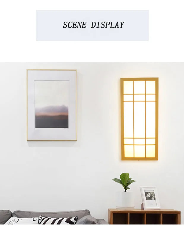 Modern Japanese Wall Lamp Tatami Style Minimalist Wall