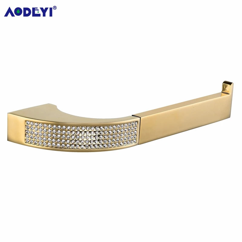 Czech Crystal Bathroom Hardware Robe Hook Towel Rail