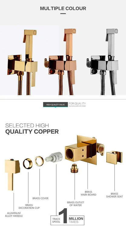 Smesiteli Toilet Brass Bidet Spray Shower Bidet Copper