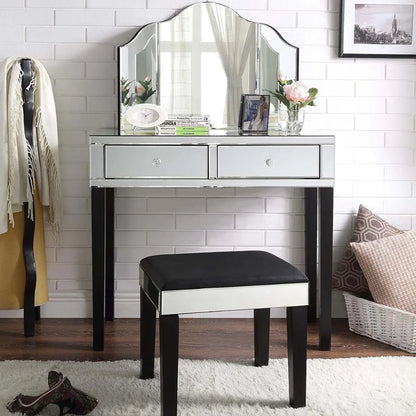 Modern Bevelled Edge Glass Makeup Mirror Fashion Tabletop
