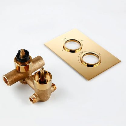 Smesiteli Titanium Gold Solid Brass Shower Intelligent