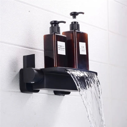Tuqiu Rose Gold Bathtub Shower Faucet Brass Bathtub