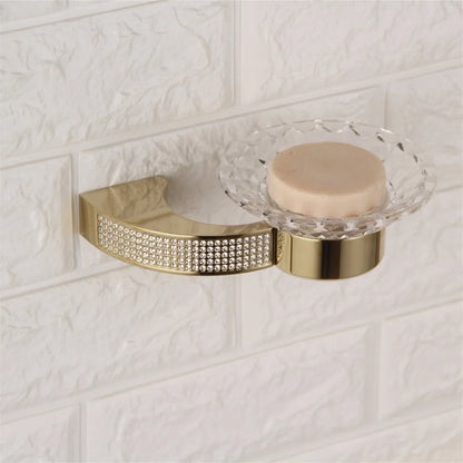 Czech Crystal Bathroom Hardware Robe Hook Towel Rail