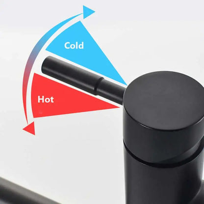 Brushed Gold Sink Faucet 360 Rotation Folding Faucet