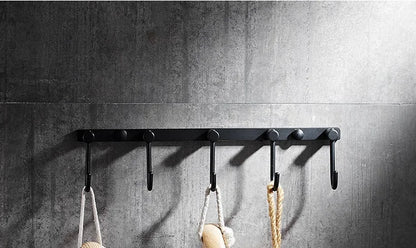 Modern Black Wall Mounted Bath Hardware Luxury Brass