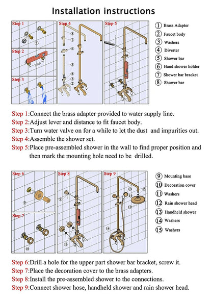 Shinesia Gray Rainfall Shower System Aluminium Tropical Shower