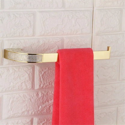 Czech Crystal Bathroom Hardware Robe Hook Towel Rail