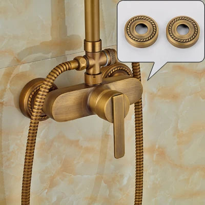 Rainfall Bathroom Shower Brass Antique Shower Mixers Handshower