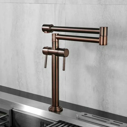 Faucet Solid Brass Crane Deck Mounted Sink Mixer