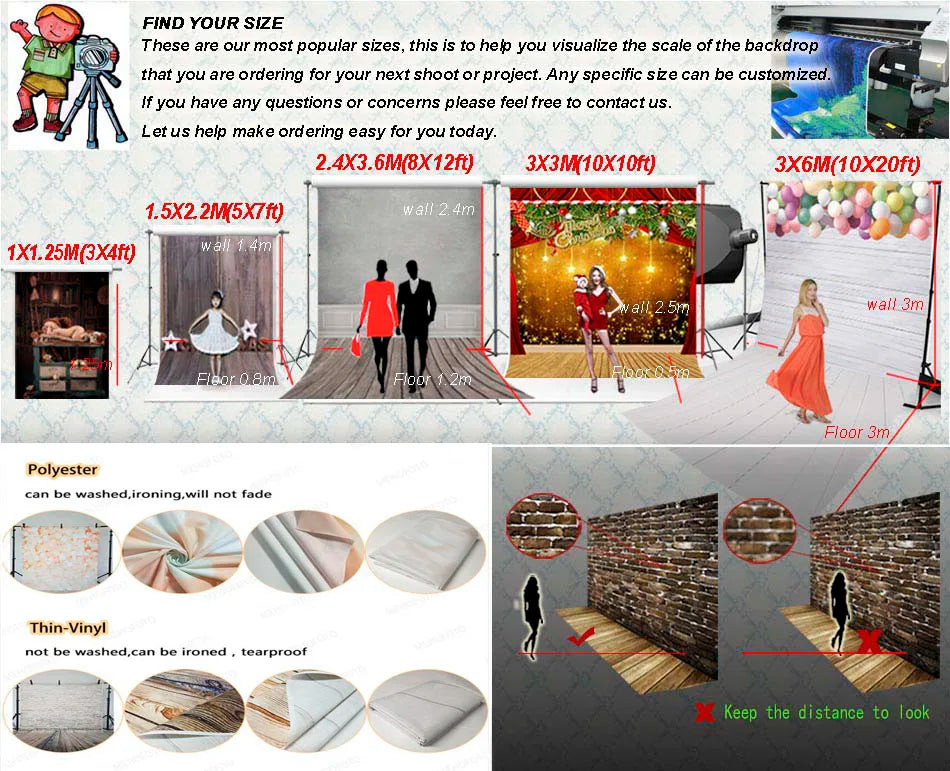 Personalized Photography Backdrop Professional Custom Wedding