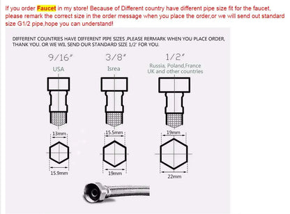 Arrival Gray Black Bathroom Basin Faucet Handle Hole