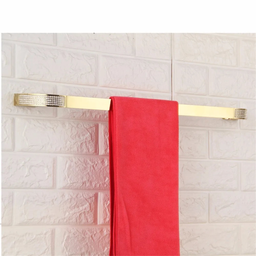 Czech Crystal Bathroom Hardware Robe Hook Towel Rail