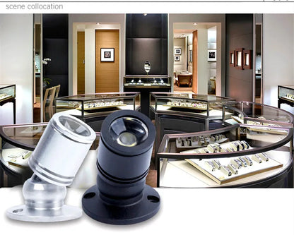 3w Led Recessed Cabinet Mini Spot Light 110v