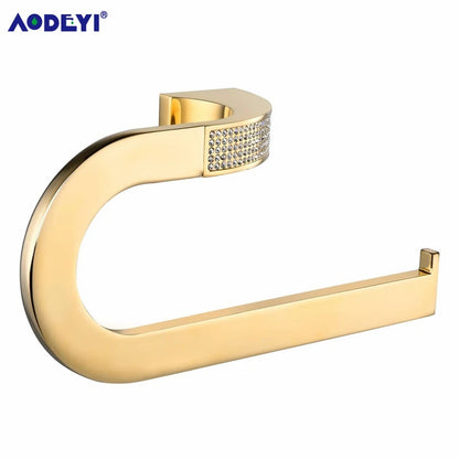 Czech Crystal Bathroom Hardware Robe Hook Towel Rail