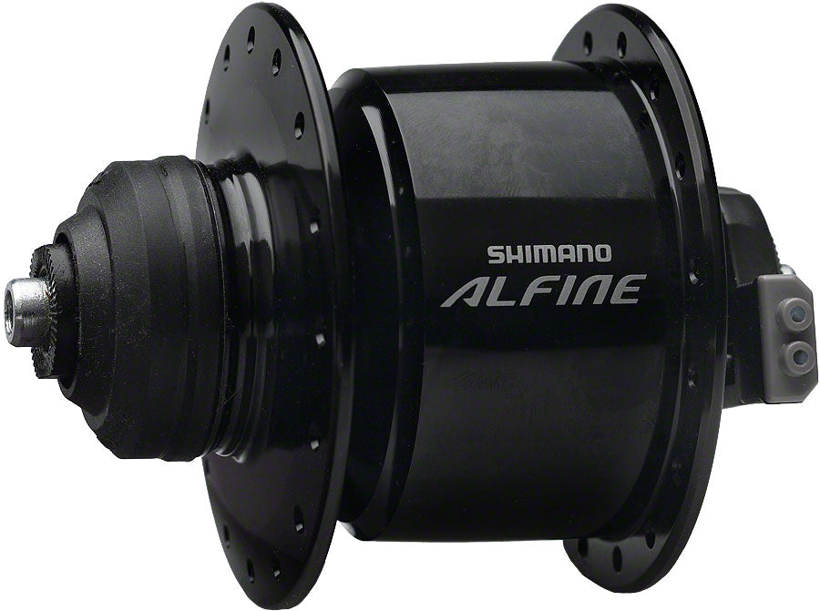 Shimano Alfine DH-S501 Dynamo Front Hub - QR x 100mm, Center-Lock, Black, 32h 1