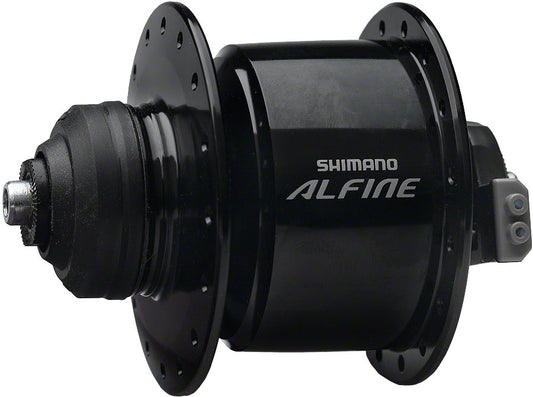 Shimano Alfine DH-S501 Dynamo Front Hub - QR x 100mm, Center-Lock, Black, 32h 1