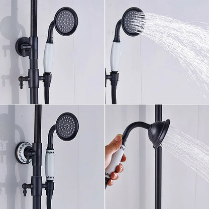 Bathroom Shower Faucet Brass Rainfall Shower Mixer Tap