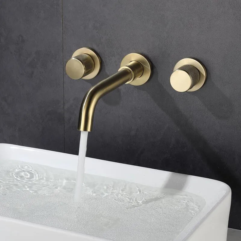 Bathroom Faucet Brushed Gold Bathroom Basin Faucet Cold