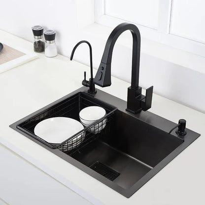 Black Sink 304 Stainless Steel Vegetable Washing Basin