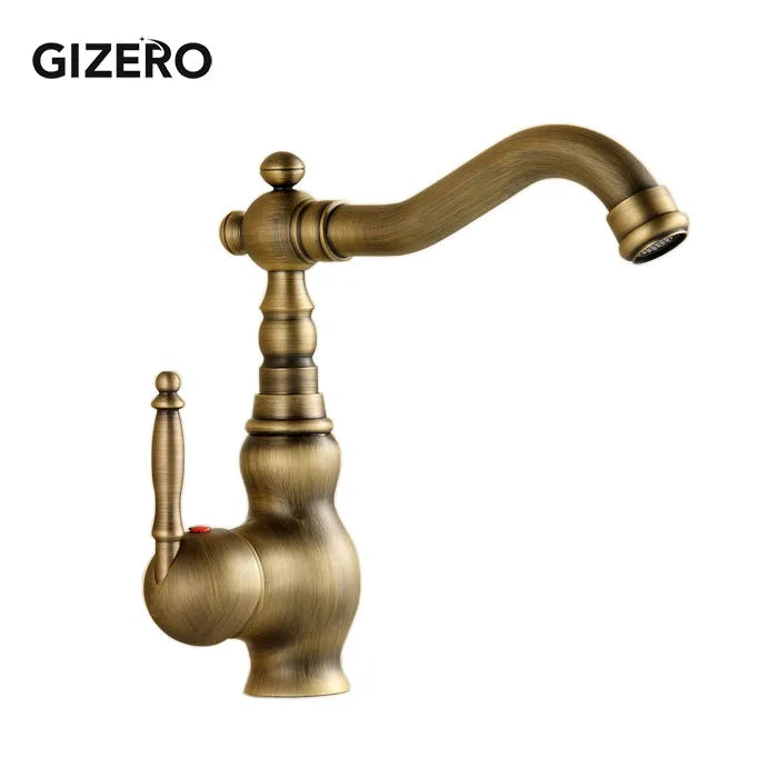Antique Retro Faucet Basin Mixer Bathroom Cold Water