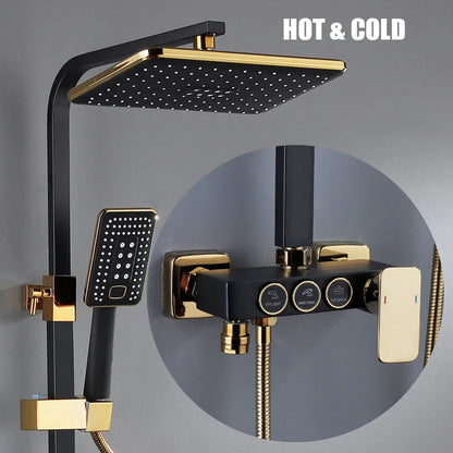 Cold Shower System Bathroom Led Digital Shower Wall