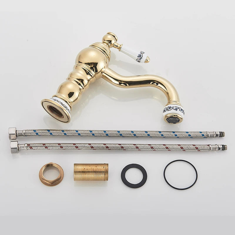 Bathroom Basin Sink Faucet Mixer Tap Handle Hole