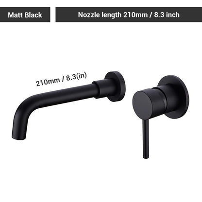 Black Bathroom Sink Faucet Brass Tap Cold Wash