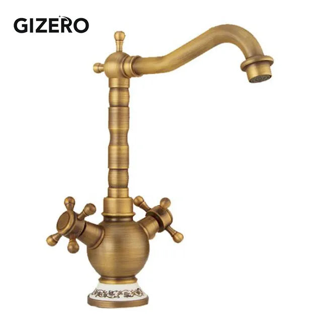 Antique Retro Faucet Basin Mixer Bathroom Cold Water