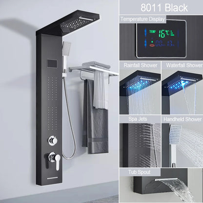 Myqualife Top Design Led Shower Panel Function Bathroom