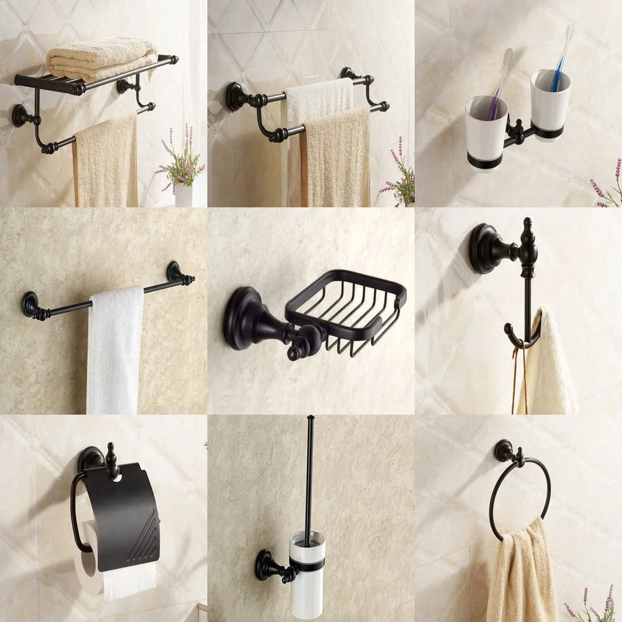 Black Oil Rubbed Bronze Brass Bathroom Bath Hardware