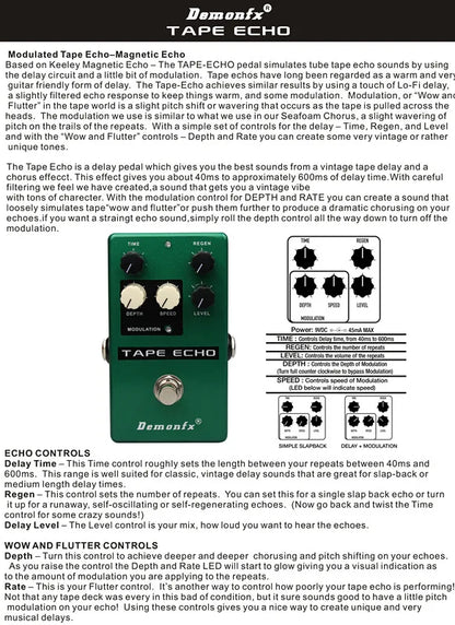 Demonfx Guitar Effect Pedal K-C At-Ds Freedman Be-Odx