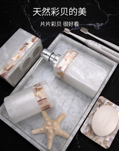 Natural Color Resin Toothbrush Bathroom Toilet Cup