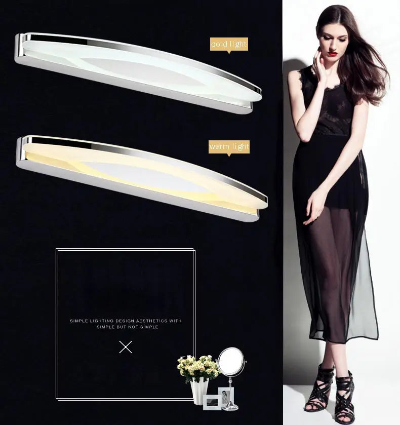 Modern 12w / 20w Led Bathroom Mirror Light