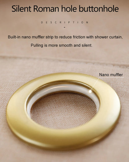 Not In/Roman Hole Shower Curtain Bathroom Quality Waterproof