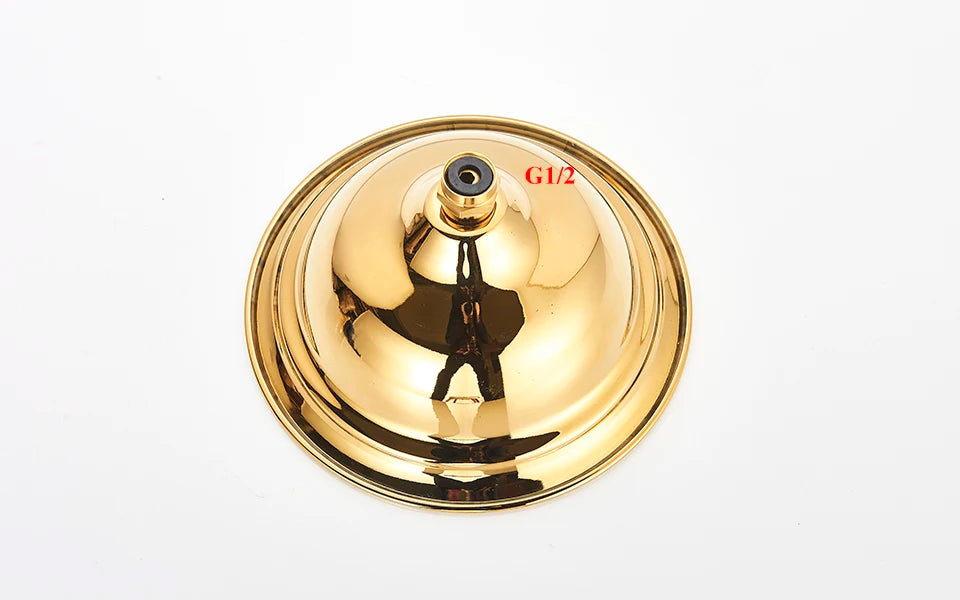 Gold Shower Faucet Bath Shower Mixer Tap Rainfall