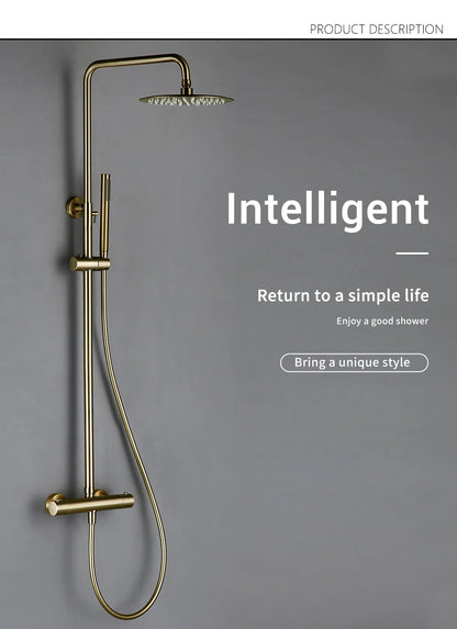 Thermostat Shower Mixer Valve Bathroom Thermostatic Faucet Wall