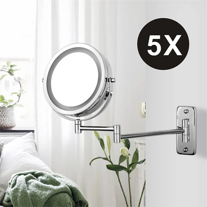 Folding Arm Extend Bathroom Mirror Led Light Inch