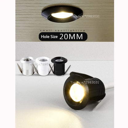 10 1w 3w Led Recessed Cabinet Mini Spot