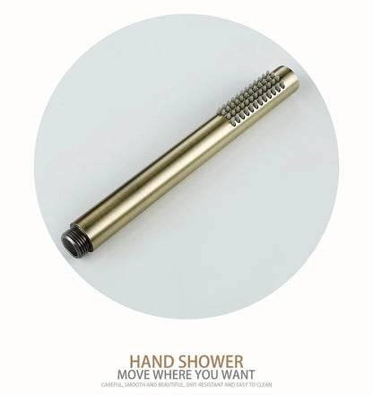 Bathroom Faucet Shower Mixer Tap Spout Black Solid
