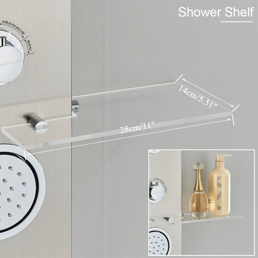 Led Light Shower Panel Waterfall Rain Digital Display